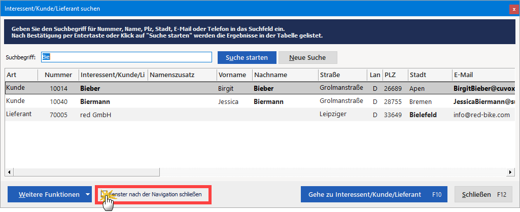 strg+f