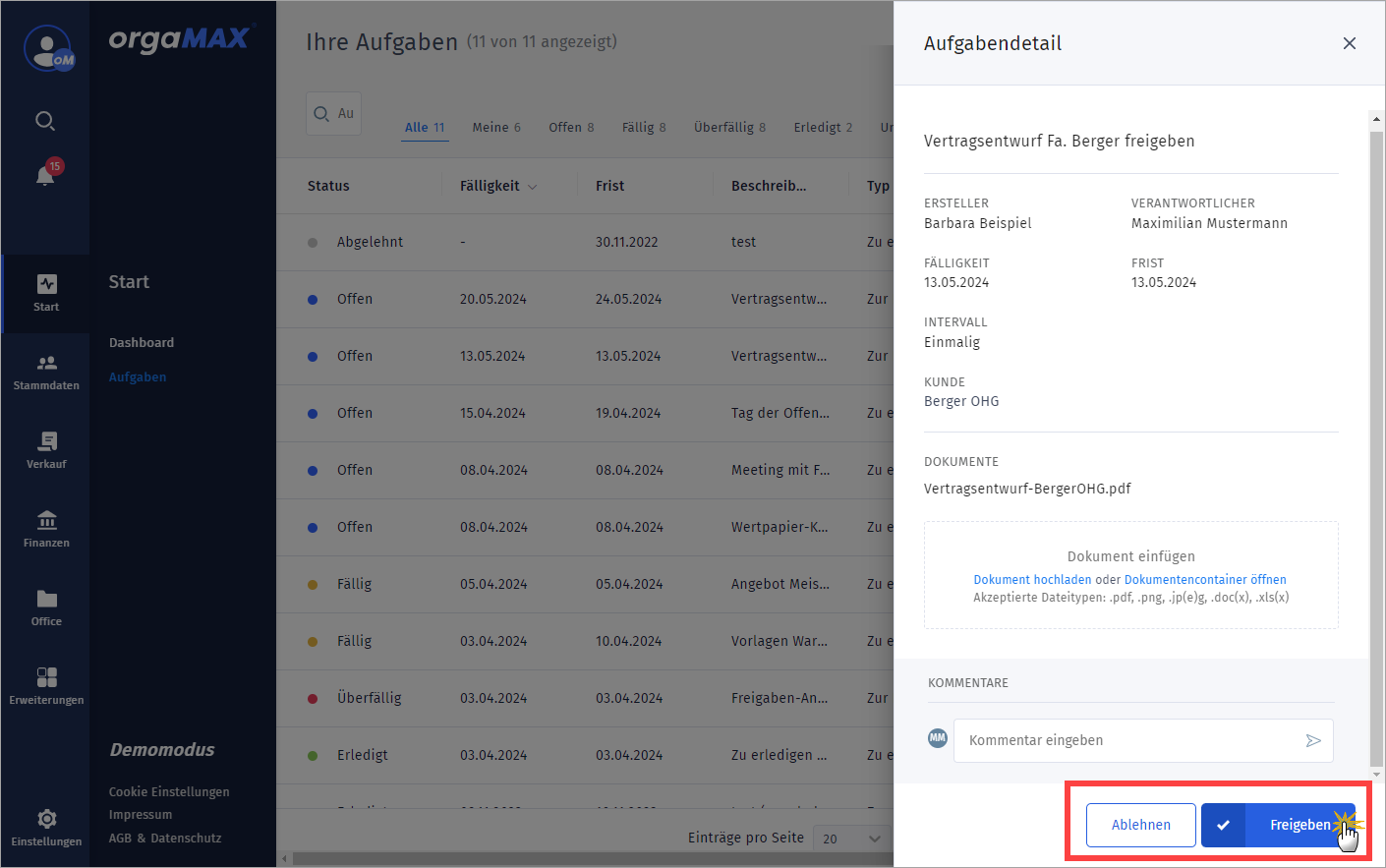 aufgabendetails